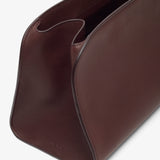 Peggy burgundy leather clutch