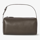 90's grey small grain leather bag