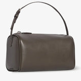 90's grey small grain leather bag