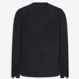 Poesis black cashmere v-neck sweater