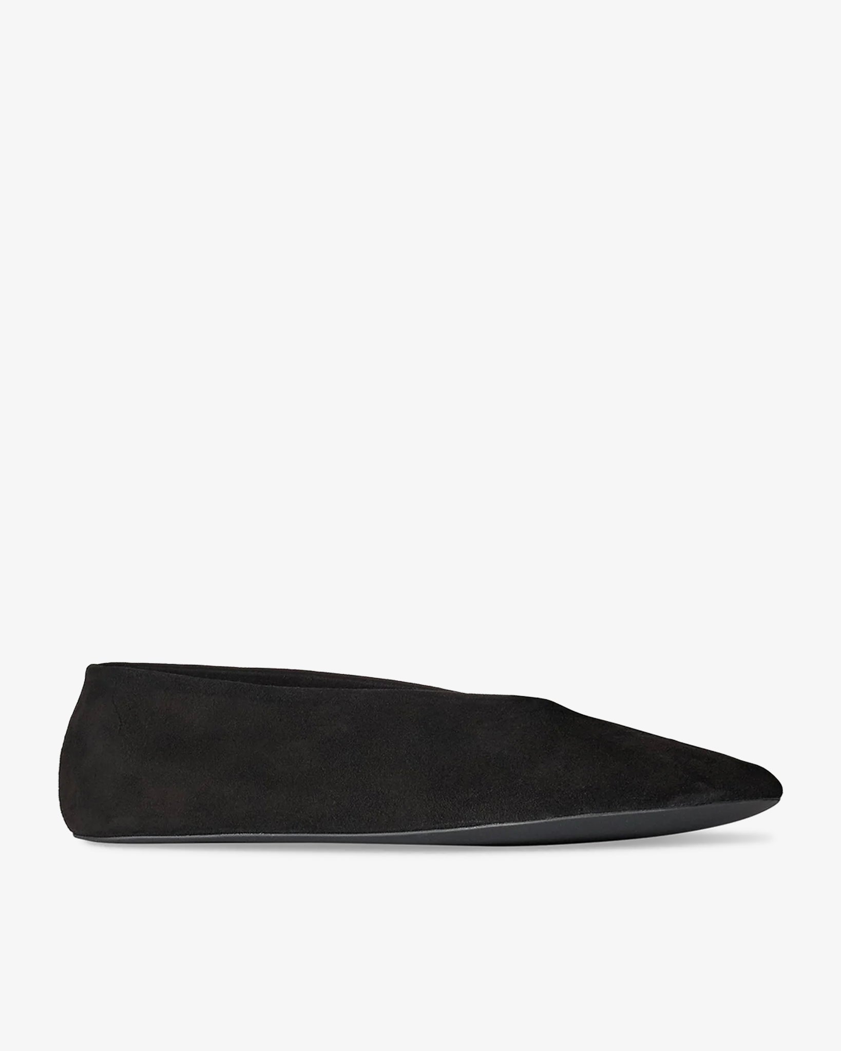 The Row Stella black slippers