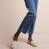 Vienne white leather espadrilles