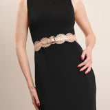 Bustier 60 sable leather belt