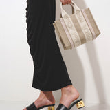 Woody small light pink canvas bag