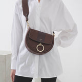 Arlene brown leather crossbody bag