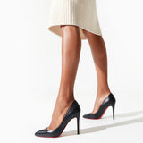 Pigalle 100 black leather pump