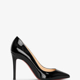 Pigalle 100 black patent pumps