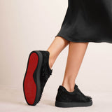 Vieira Spikes black suede sneakers