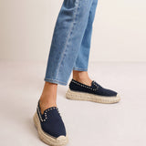 Espaboat spiked canvas espadrilles