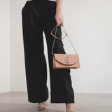Loubi54 nude patent clutch