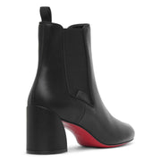 Turelastic 55 black leather ankle boots