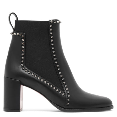 Out line 70 black leather spike boots