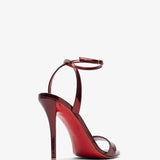 Miss Z 100 red metallic sandals