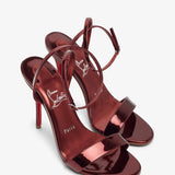 Miss Z 100 red metallic sandals