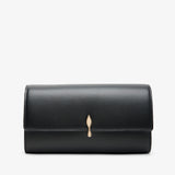 Bettina wallet on a chain clutch