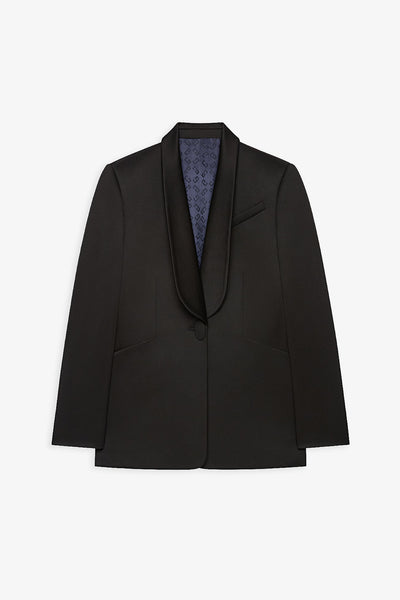 Black smoking jacket