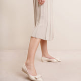 Viva bone flat pumps