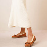 Varina winter tan ballet flats