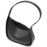 Half Moon black leather bag