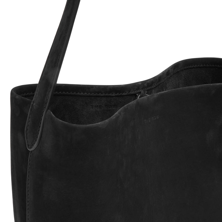 Medium N/S black nubuck tote bag