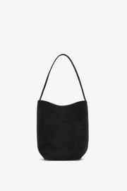 Medium N/S black nubuck tote bag