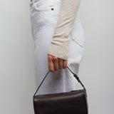 90's dark grey nappa leather bag