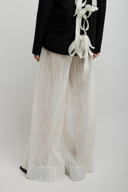Hypnosta cotton poplin wide leg pants