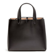 Black Leather Tote Bag