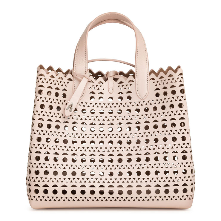 Frida Medium blush laser-cut bag