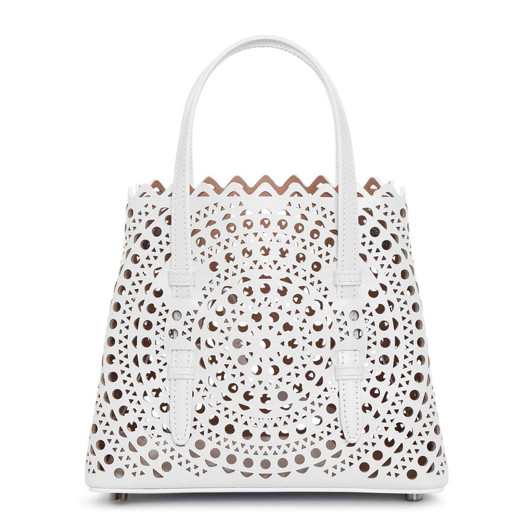 Mina Mini New Vienne white tote