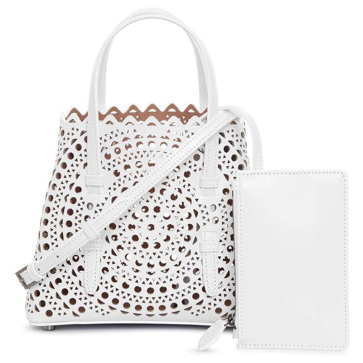 Mina Mini New Vienne white tote