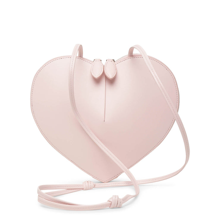 Le Coeur pink leather crossbody bag