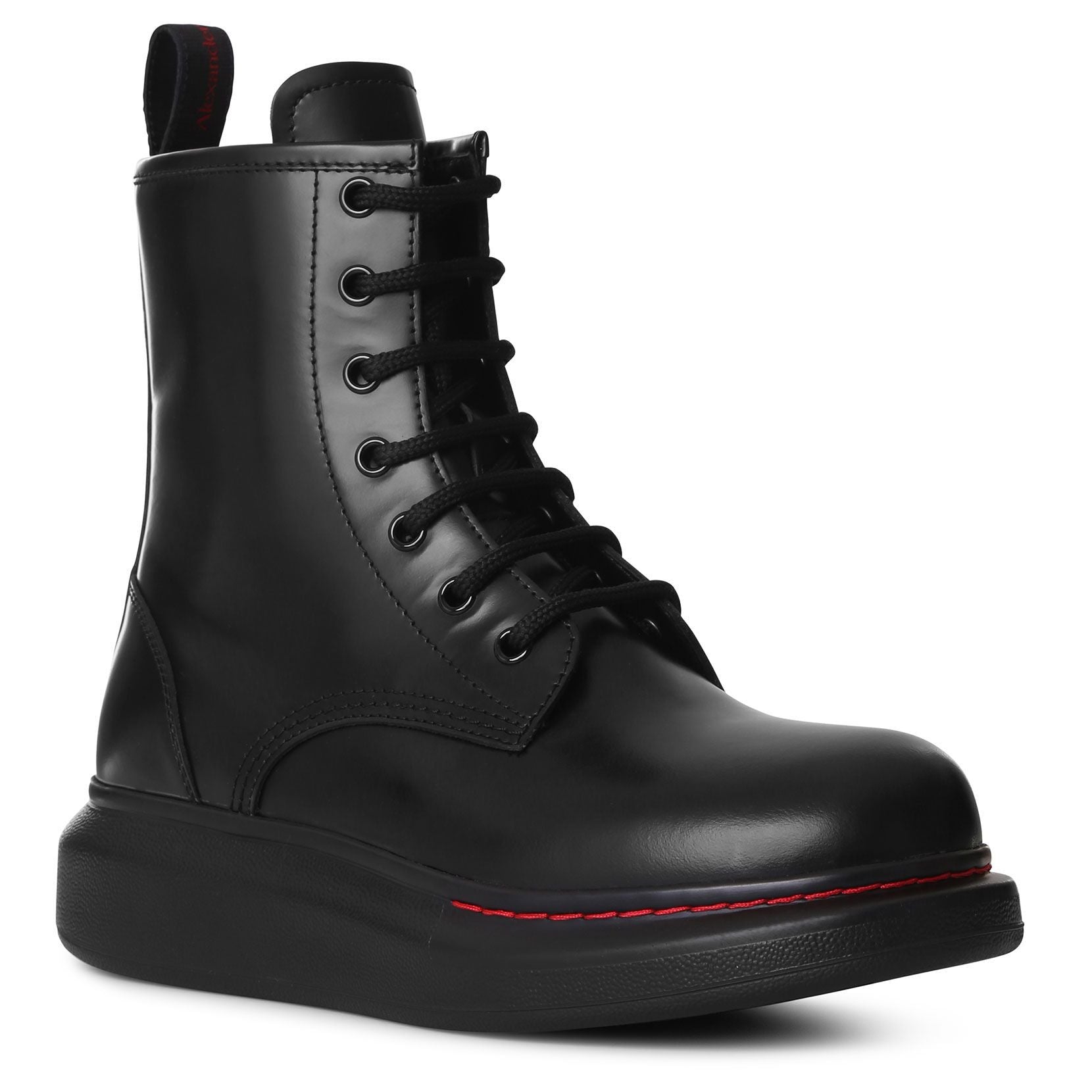 Black hybrid combat boots