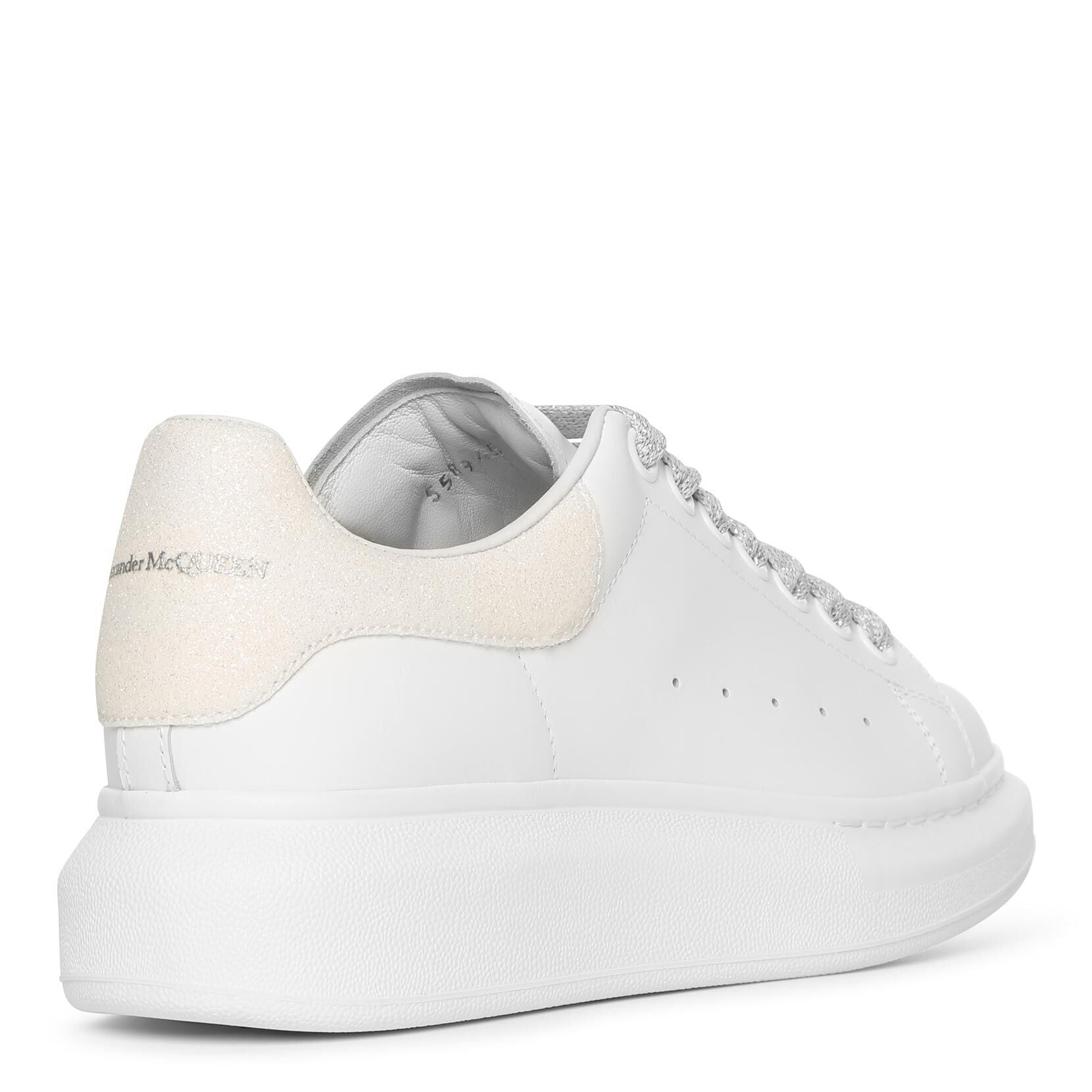 White and glitter classic sneakers