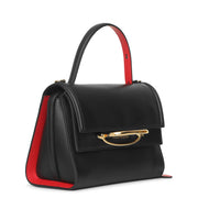 The Story black and red flap bag