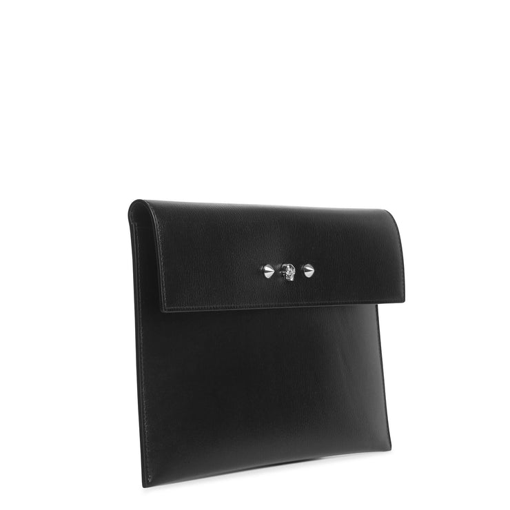 Skull and stud envelope clutch