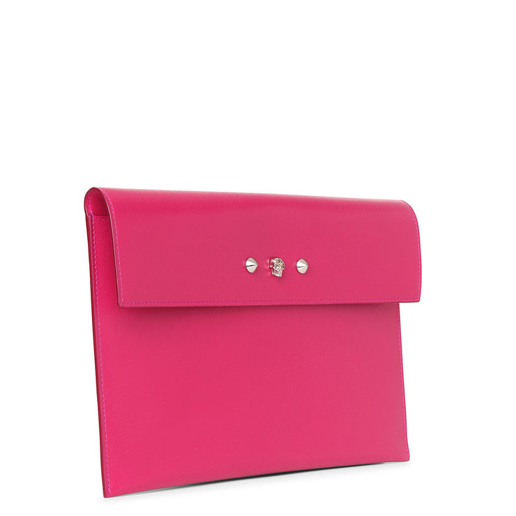 Orchid pink envelope clutch