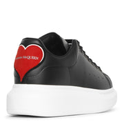 Black classic heart sneakers