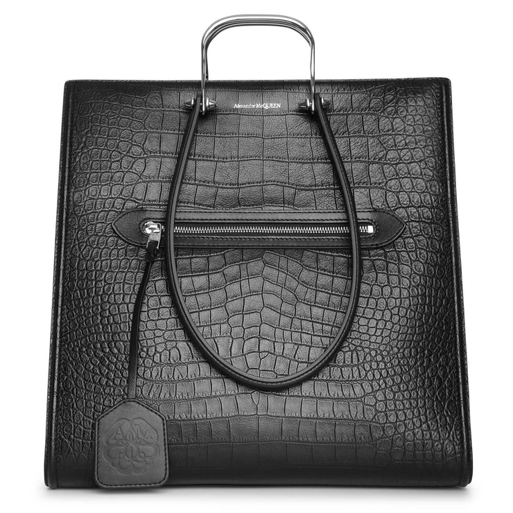 The Tall Story embossed leather tote bag