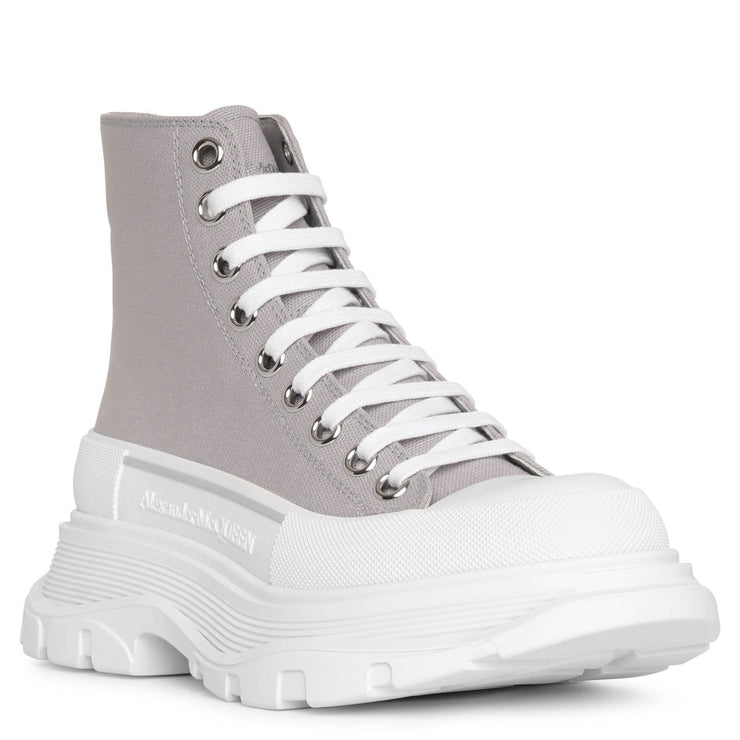 Tread Slick grey canvas ankle boots