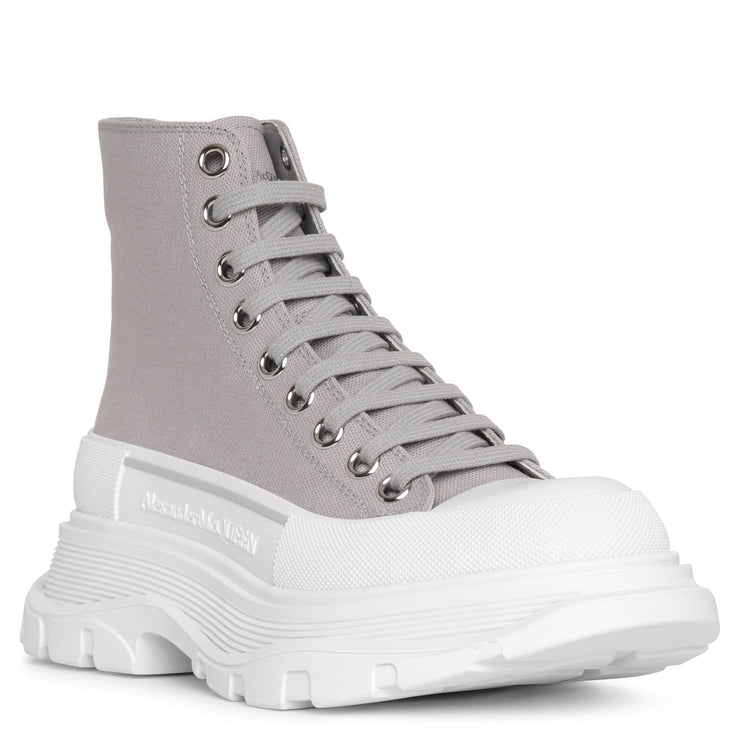Tread Slick grey canvas ankle boots