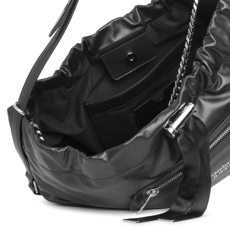 The bundle medium leather bag