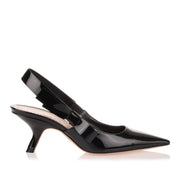 Black patent leather J'adior pump