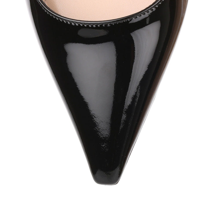 Black patent leather J'adior pump