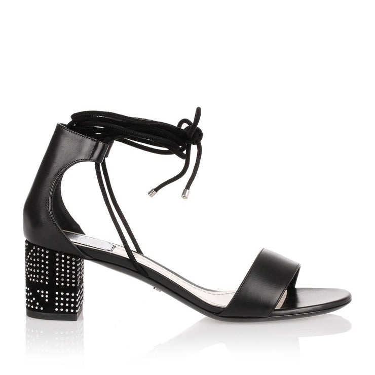 Stellar 55 black leather sandal