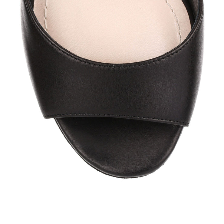 Stellar black 120 leather sandal