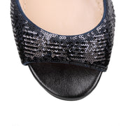 Shade velvet and sequin sandal