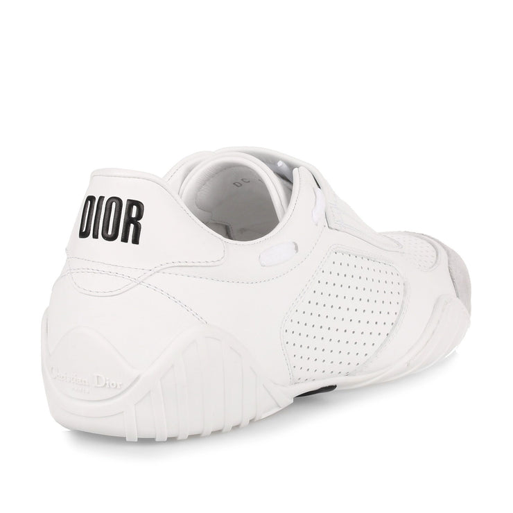 White leather fencing sneaker