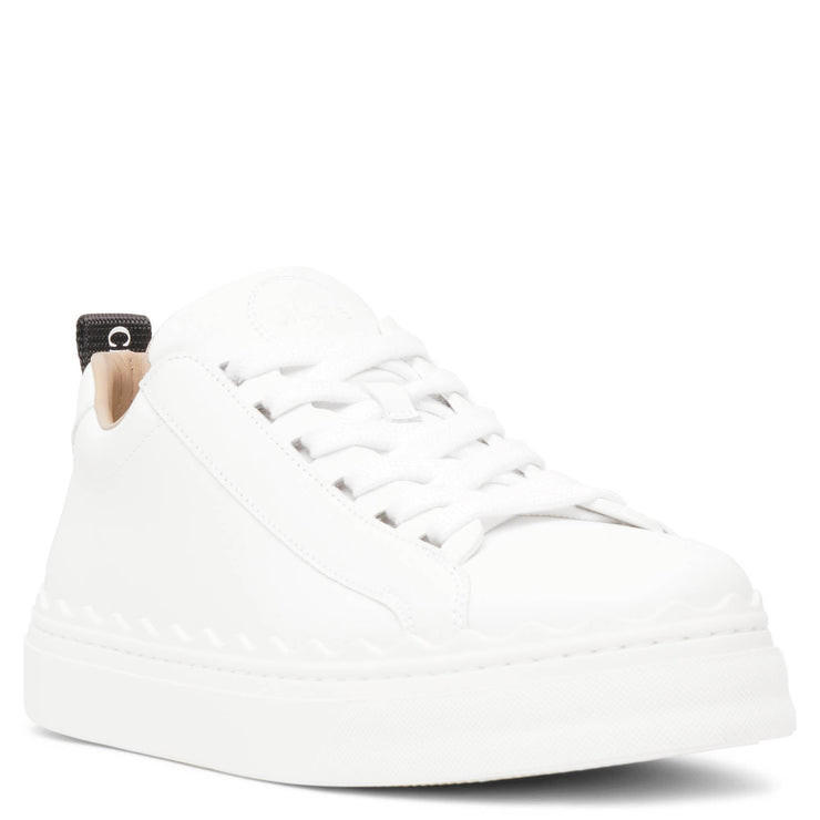 Lauren white leather sneakers