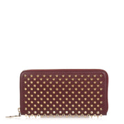 Panettone bordeaux spikes wallet